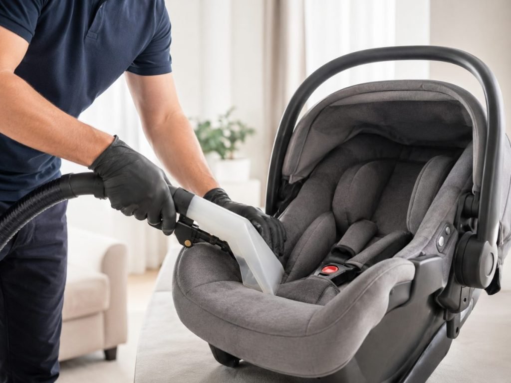Baby stroller and car seat cleaning by Cleanitize Singapore