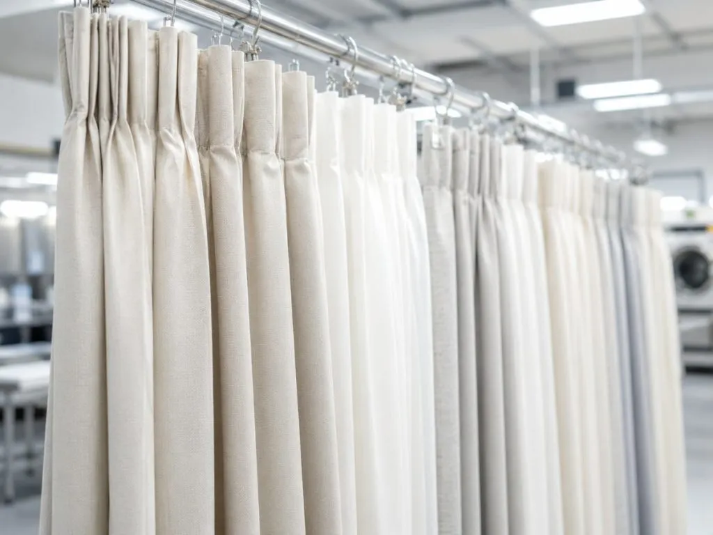 Curtain dry laundry service by Cleanitize Singapore