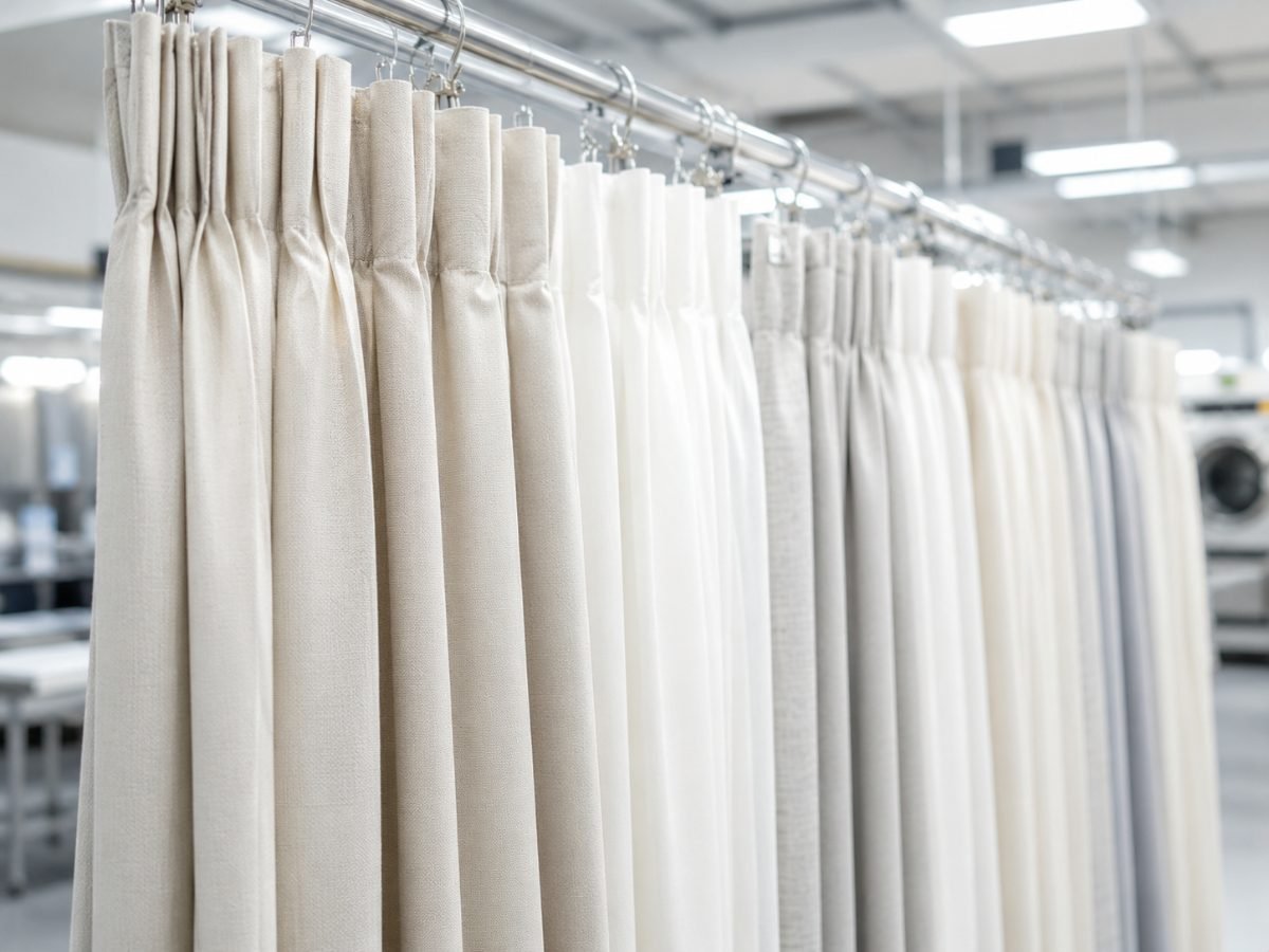 Curtain dry cleaning service by Cleanitize Singapore