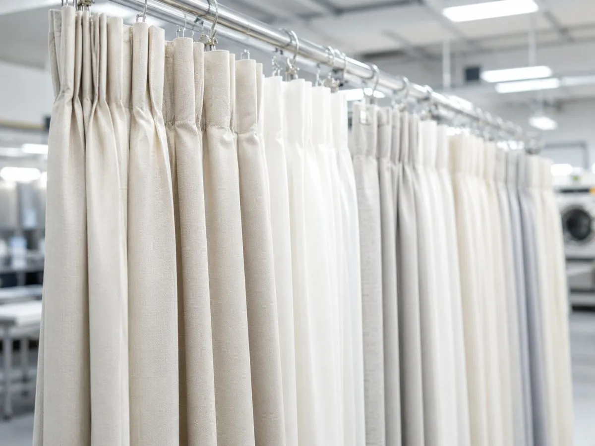 Curtain dry laundry service by Cleanitize Singapore