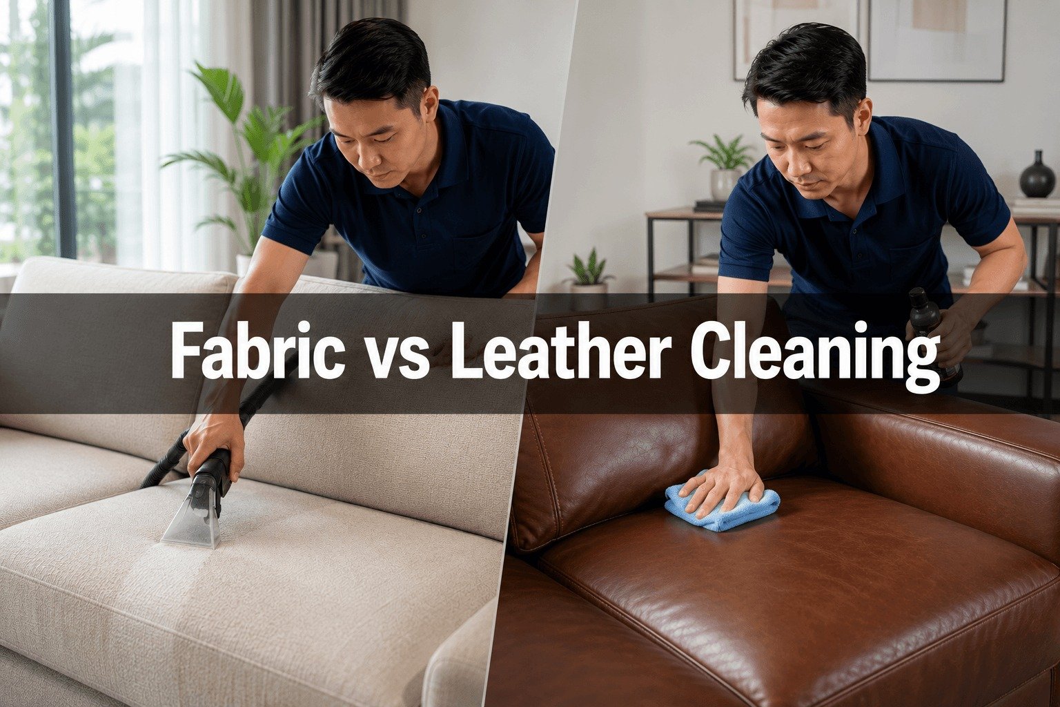 Fabric VS Leather Cleaning