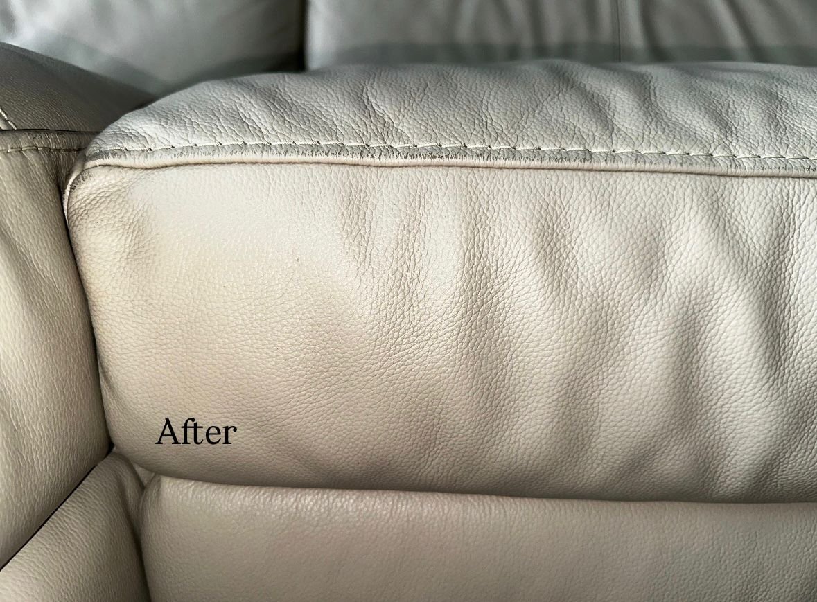 Leather Sofa cleaning(after)