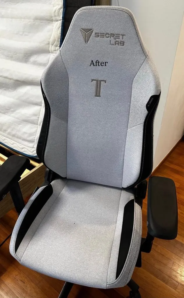 Gaming Chair — after professional upholstery cleaning in Singapore by Cleanitize