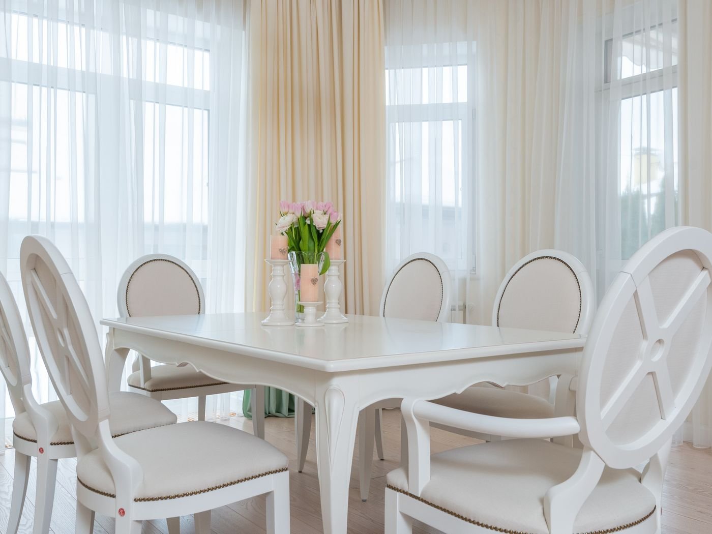 Fresh, clean curtains in a bright Singapore home by Cleanitize